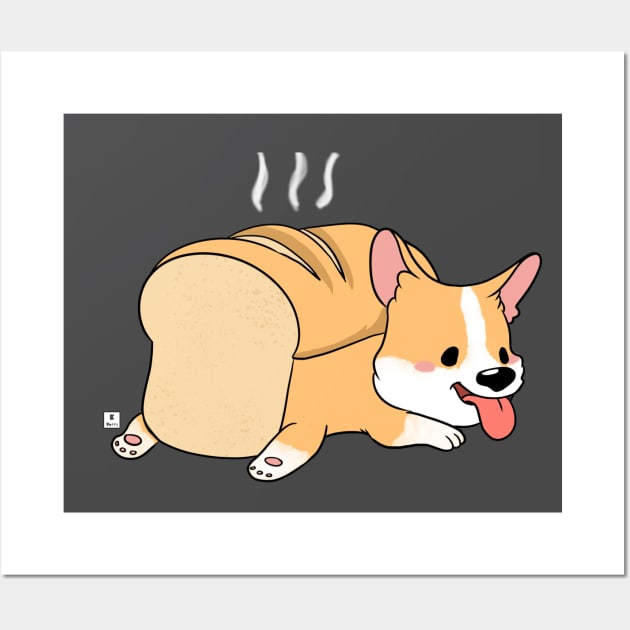 Corgi Loaf Wall Art by Kayydotts